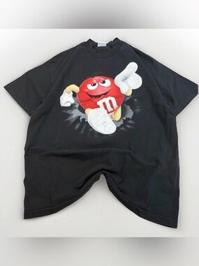 Vintage M&M's T-Shirt 2009 Size XL Candy Tee Chocolate Y2K Merch Promo MMs